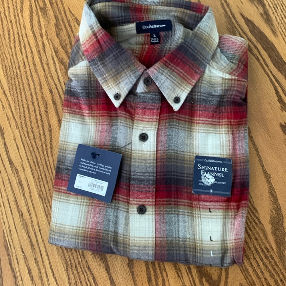 Croft & Barrow Men's Flannel Shirt Large